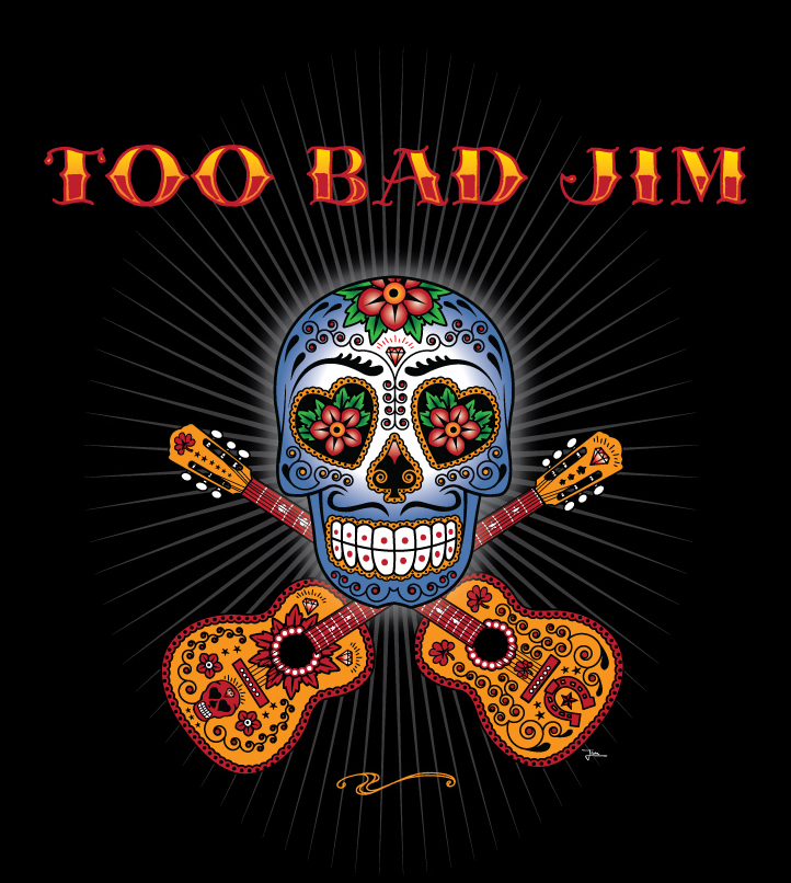 Too Bad Jim (AKA Jim Johnstone) is a London based illustrator and graphic designer. Over the past 4 years he has created poster art for numerous events, rock 'n' roll bands and punk blues artists including Seasick Steve, Heavy Trash, Billy Childish, The Jim Jones Revue, Not The Same Old Blues Crap and Open House Festival. He has had one man shows in London and Belfast and featured in 'Kustom Graphics - Hot Rods, Burlesque and Rock 'n' Roll' (Korero Books)